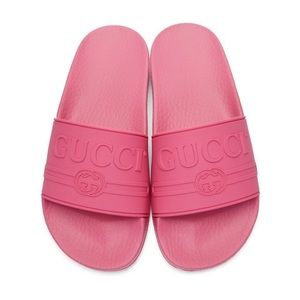 Authentic Pink Gucci Slides